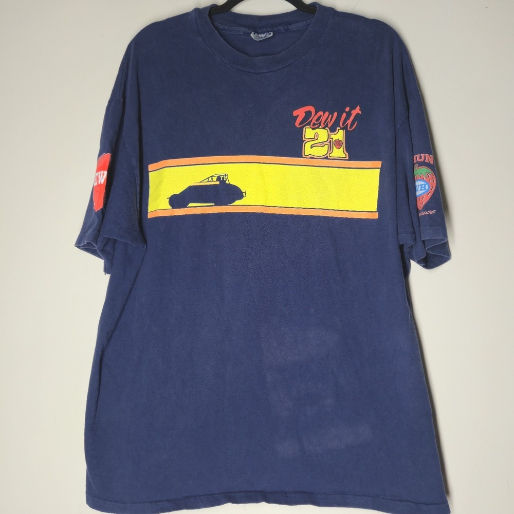 Vintage 80s J.W. Hunt Promo T Shirt Size XXL Dew It 21 Hewitt Single Stitch